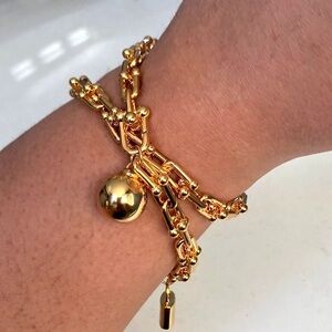 Gold Hardware Small Wrap Around Bracelet